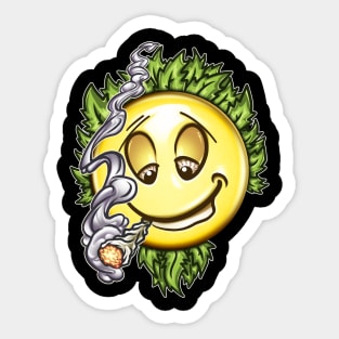 Weed Emoji Sticker